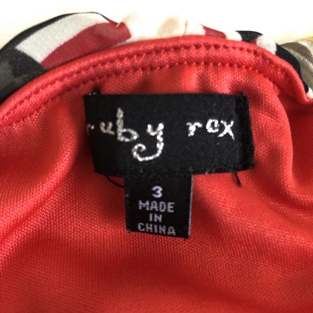 Ruby Rox Multi Color Strapless Dress - Picture 4 of 6